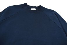 画像2: Used Fruit of the Loom Raglan Sleeve Blank Sweat Shirt Navy (2)