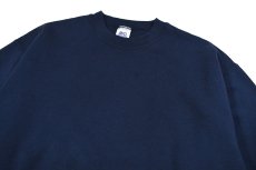 画像2: Used BVD Blank Sweat Shirt Navy (2)