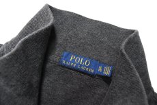 画像4: Used Polo Ralph Lauren Quarter Zip Knit Sweater Charcoal ラルフローレン (4)