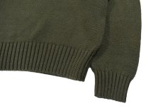 画像3: Used Polo Ralph Lauren Cotton Knit Sweater Olive ラルフローレン (3)