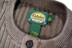 画像4: Used Cabela's Cotton Henley Neck Knit Sweater Olive (4)