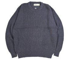 画像1: Deadstock St John's Bay Nep Cotton Knit Sweater made in USA (1)