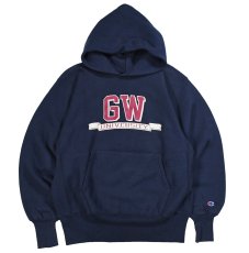 画像1: 90s Used Champion Reverse Weave Sweat Hoodie "GW University" made in USA (1)