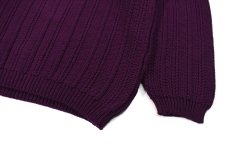 画像3: Deadstock Eddie Bauer Cotton Knit Sweater Purple (3)