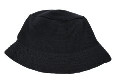 画像1: Deadstock Cotton Crusher Hat Black made in USA (1)