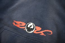 画像2: Used Dragon Optical Sweat Hoodie Fade Navy (2)