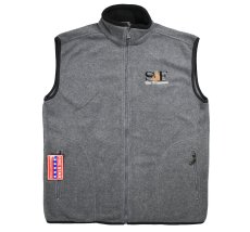 画像1: San Francisco Souvenir Fleece Vest Grey (1)