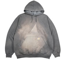 画像1: Used Carhartt Pullover Sweat Hoodie Fade Grey (1)