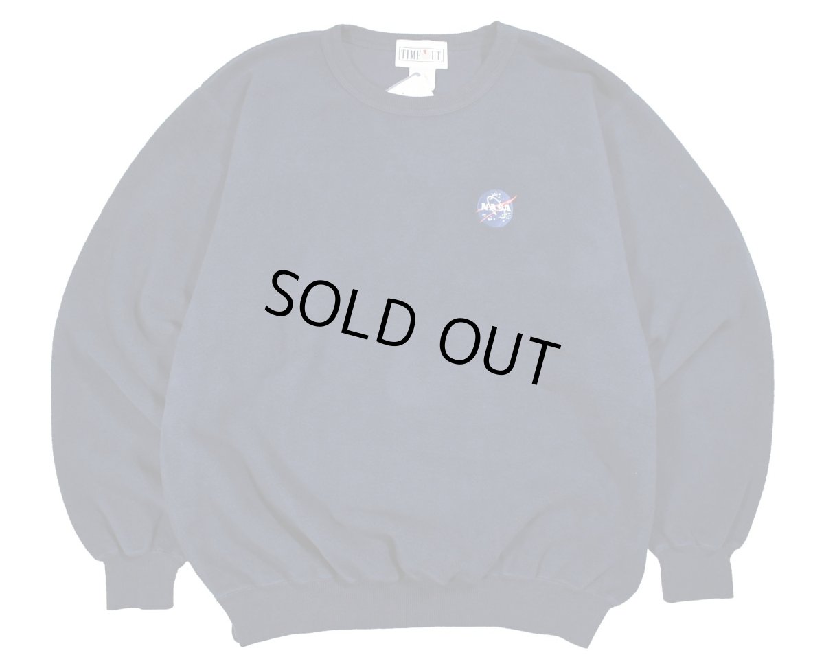 画像1: Deadstock Inside Out Sweat Shirt "NASA" Navy (1)