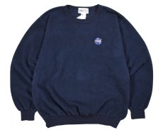 画像1: Deadstock Inside Out Sweat Shirt "NASA" Navy (1)