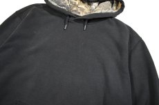 画像2: Used Carhartt Pullover Sweat Hoodie Fade Black (2)