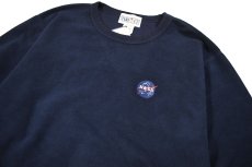 画像2: Deadstock Inside Out Sweat Shirt "NASA" Navy (2)