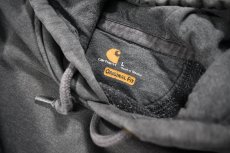 画像4: Used Carhartt Pullover Sweat Hoodie Fade Grey (4)