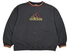 画像1: Used adidas Sweat Shirt Black (1)