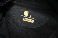 画像4: Used Carhartt Quarter Zip Sweat Hoodie Fade Black (4)