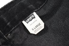 画像6: 93' Used Levi's 70598 Denim Trucker Jacket Black made in USA リーバイス (6)