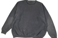 画像5: Used Santee Blank Sweat Shirt Fade Black made in USA (5)