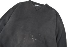 画像2: Used Santee Blank Sweat Shirt Fade Black made in USA (2)