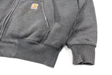 画像3: Used Carhartt Zip Sweat Hoodie Fade Charcoal (3)