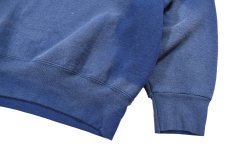 画像3: Used BVD Blank Sweat Shirt Fade Navy made in USA (3)