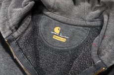 画像5: Used Carhartt Zip Sweat Hoodie Fade Charcoal (5)