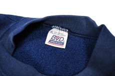 画像4: Used BVD Blank Sweat Shirt Fade Navy made in USA (4)