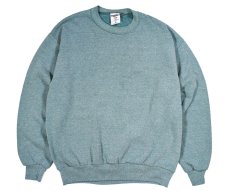 画像1: Used Jerzees Blank Sweat Shirt Fade Jade made in USA (1)