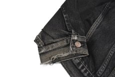 画像4: 93' Used Levi's 70598 Denim Trucker Jacket Black made in USA リーバイス (4)