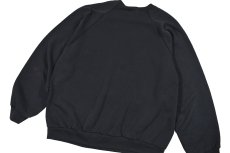 画像5: Used Tultex Raglan Sleeve Blank Sweat Shirt Fade Black made in USA (5)