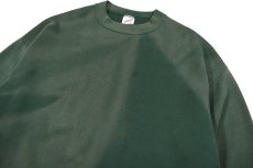 画像2: Used Jerzees Blank Sweat Shirt Fade Green made in USA (2)