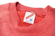 画像4: Used Jerzees Raglan Sleeve Blank Sweat Shirt Fade Red made in USA (4)