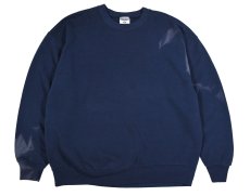 画像1: Used Jerzees Blank Sweat Shirt Fade Navy made in USA (1)