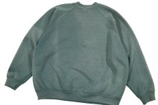 画像5: Used Fruit of the Loom Raglan Sleeve Blank Sweat Shirt Fade Green (5)