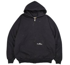 画像1: Used Carhartt Zip Sweat Hoodie Fade Black (1)