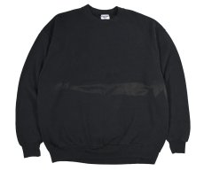 画像1: Used Jerzees Blank Sweat Shirt Fade Black made in USA (1)