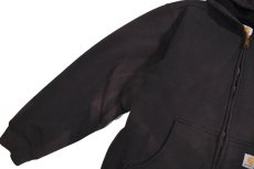 画像4: Used Carhartt Zip Sweat Hoodie Fade Black (4)