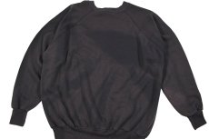 画像5: Used West Raglan Sleeve Blank Sweat Shirt Fade Black made in USA (5)