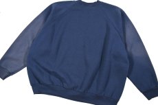 画像5: Used Fruit of the Loom Raglan Sleeve Blank Sweat Shirt Fade Navy (5)