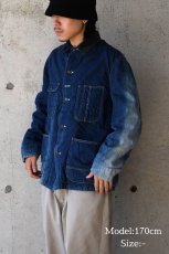 画像10: 60s Used Denim Coverall Quilting Liner (10)