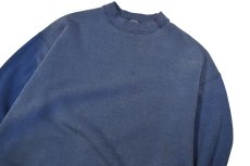 画像2: Used BVD Blank Sweat Shirt Fade Navy made in USA (2)