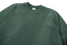 画像2: Used Fruit of the Loom Raglan Sleeve Blank Sweat Shirt Fade Green (2)