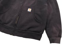 画像3: Used Carhartt Zip Sweat Hoodie Fade Black (3)