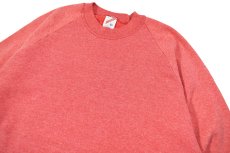 画像2: Used Jerzees Raglan Sleeve Blank Sweat Shirt Fade Red made in USA (2)