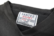 画像4: Used Santee Blank Sweat Shirt Fade Black made in USA (4)