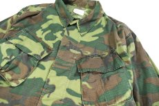 画像2: Used Us Military Customized Ripstop Poplin Jungle Fatigue Jacket ERDL Leaf Camo (2)