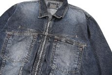 画像2: Used Marithe Francois Girbaud Denim Trucker Jacket (2)