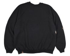 画像1: Used Hanes Raglan Sleeve Bleached Blank Sweat Shirt (1)