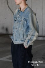 画像8: Used Banana Republic Denim Trucker Jacket made in USA (8)