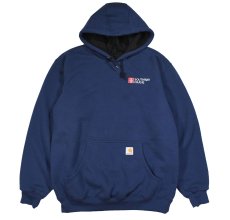 画像1: Used Carhartt Sweat Hoodie "Southway Crane" (1)