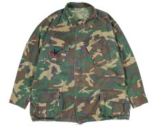 画像1: Used Us Military Customized Ripstop Poplin Jungle Fatigue Jacket ERDL Leaf Camo (1)